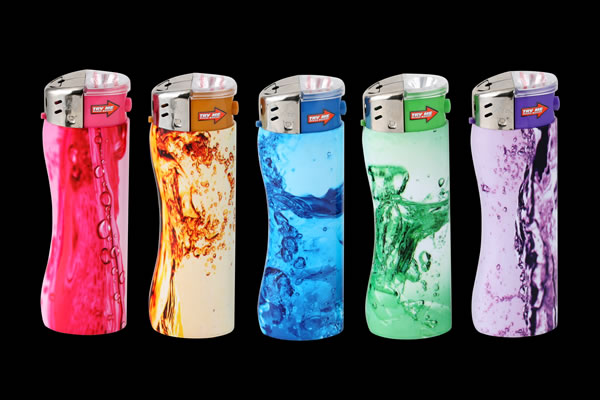 aqua with flash light